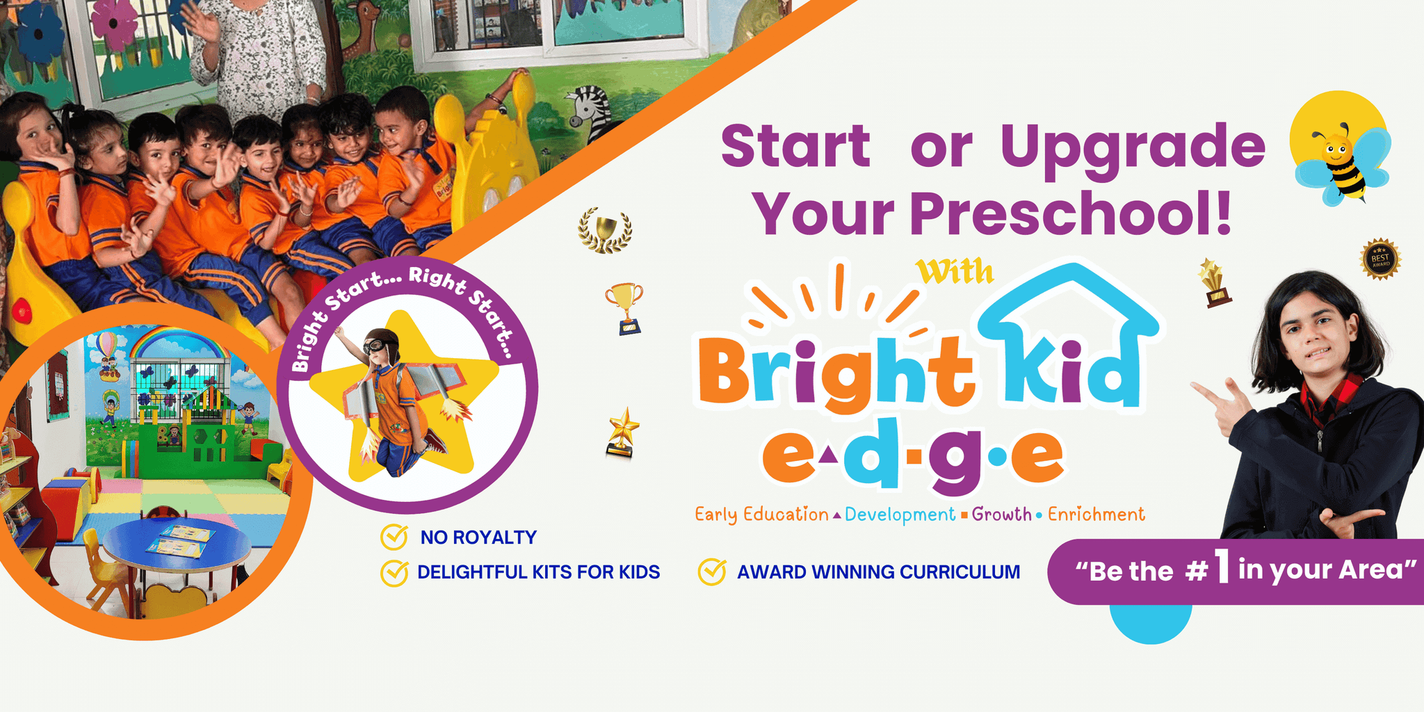 Playschool Franchise in India - Bright Kid Montessori Early Childhood Education