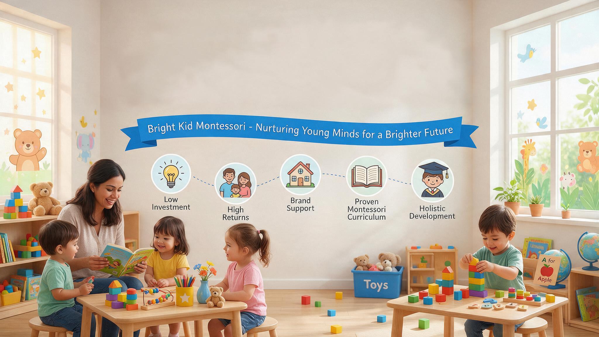 Top Preschool Franchise Opportunities in Bangalore 2026 — Why Bright Kid Montessori Stands Out